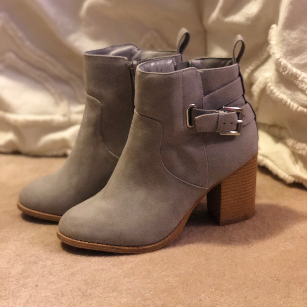 Grey booties